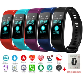 Bluetooth Smart Bracelet Color Screen Y5 Smartband Heart Rate Monitor Blood Pressure Measurement Fitness Tracker Smart Watch Men
Bluetooth Smart Bracelet Color Screen Y5 Smartband Heart Rate Monitor Blood Pressure Measurement Fitness Tracker Smart Watch Men