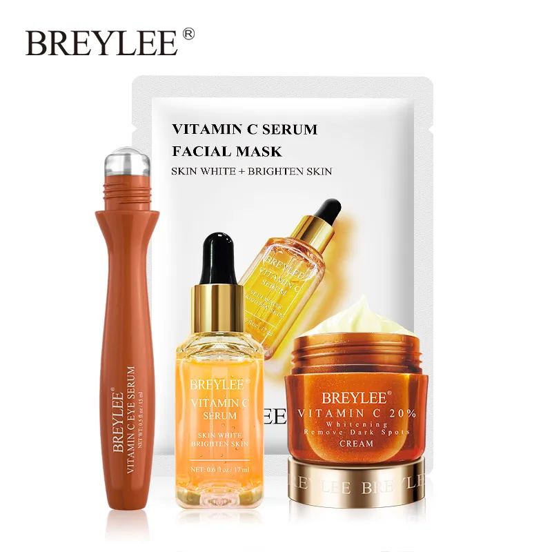 BREYLEE Vitamin C Series Whitening Face Mask Eye Cream Serum Remove Dark Circle Spots Moisturizing Skin Care Essence Ageless Set
BREYLEE Vitamin C Series Whitening Face Mask Eye Cream Serum Remove Dark Circle Spots Moisturizing Skin Care Essence Ageless Set