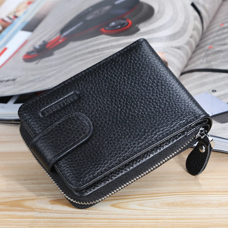 Leather men's card bag multi-function driver's license zipper change bag organ holster
Leather men's card bag multi-function driver's license zipper change bag organ holster