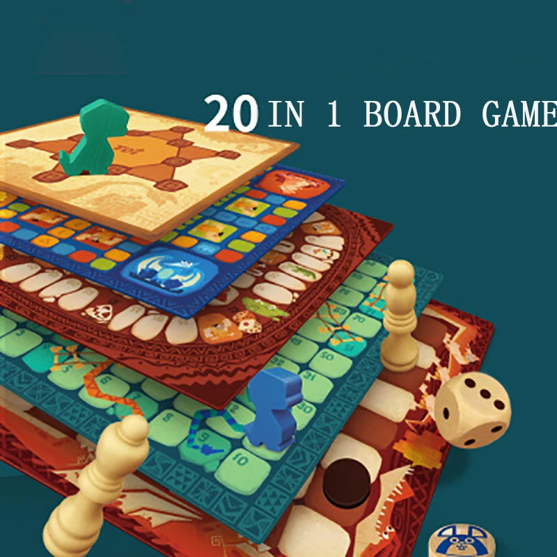 20 In 1 Eduucational Board Game Combination Set Entertainment Children Games Interactive Games
20 In 1 Eduucational Board Game Combination Set Entertainment Children Games Interactive Games