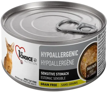 1ST CHOICE 1ST CHOICE CAT ADULT HYPOALLERGENIC bezzernovye for adult cats with allergies with duck, potato and pumpkin 85 g
1ST CHOICE 1ST CHOICE CAT ADULT HYPOALLERGENIC bezzernovye for adult cats with allergies with duck, potato and pumpkin 85 g