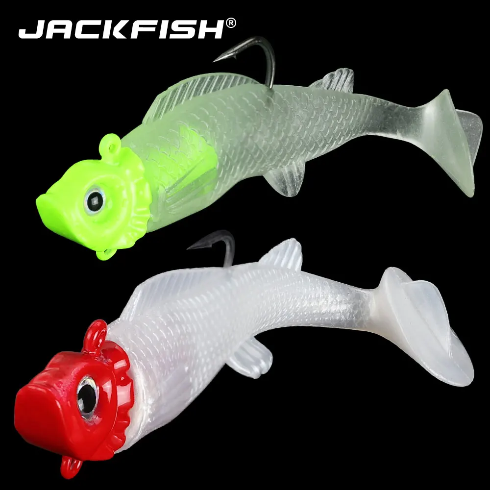 JACKFISH 7G/15G Lead Jig Head Soft Lure Soft bait with Fishing Hook 6CM/9CM Swimbaits fishing Tackle Pesca Soft Fishing Lure
JACKFISH 7G/15G Lead Jig Head Soft Lure Soft bait with Fishing Hook 6CM/9CM Swimbaits fishing Tackle Pesca Soft Fishing Lure