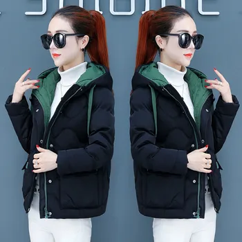 Thicken Warm Down Cotton Jacket Winter Coat Female Tops Winter Women Jacket Parkas Hooded Short Cotton Padded Jacket LP493 
Thicken Warm Down Cotton Jacket Winter Coat Female Tops Winter Women Jacket Parkas Hooded Short Cotton Padded Jacket LP493