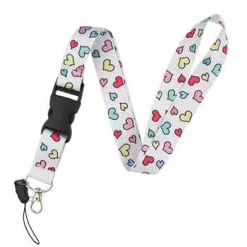 20pcs/lot Mobile Phone Rope Key String Release Buckle Key Strap Colorful Heart Lanyard Couples ID Card Neck Strap AT2069
20pcs/lot Mobile Phone Rope Key String Release Buckle Key Strap Colorful Heart Lanyard Couples ID Card Neck Strap AT2069