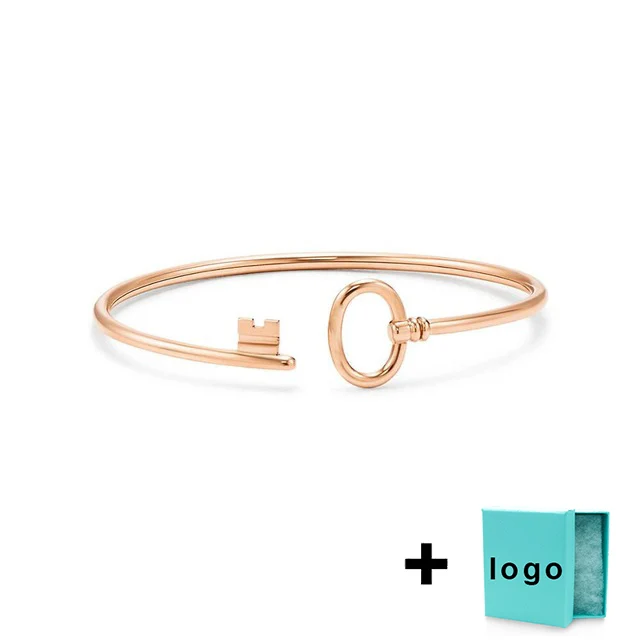 SL TFB TIFF Rllen New Original 925 Rose Gold Key Series Open-ended Bracelet, with Original Logo Ladies Jewelry Wholesale.
SL TFB TIFF Rllen New Original 925 Rose Gold Key Series Open-ended Bracelet, with Original Logo Ladies Jewelry Wholesale.