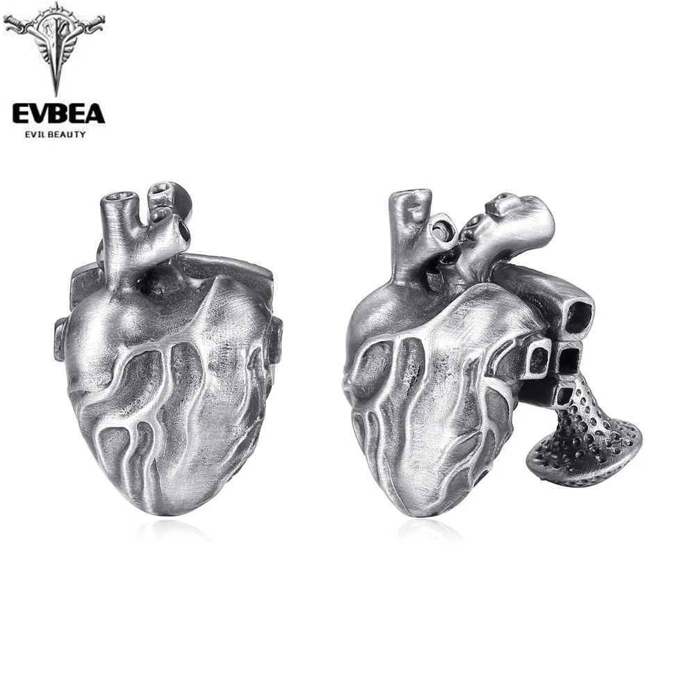 EVBEA Heart Cufflinks for Men Button Silver Shirt Jewelry Environmentally Friendly Tin Alloy Cuff Cufflink
EVBEA Heart Cufflinks for Men Button Silver Shirt Jewelry Environmentally Friendly Tin Alloy Cuff Cufflink