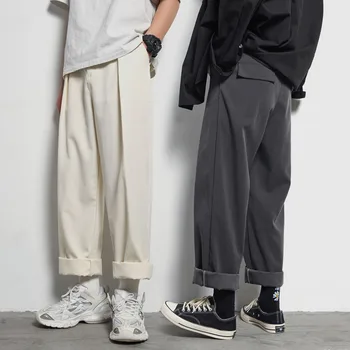 Men's casual pants 2020 spring and summer new wild loose straight trousers youth personality fashion trend men's clothing 
Men's casual pants 2020 spring and summer new wild loose straight trousers youth personality fashion trend men's clothing