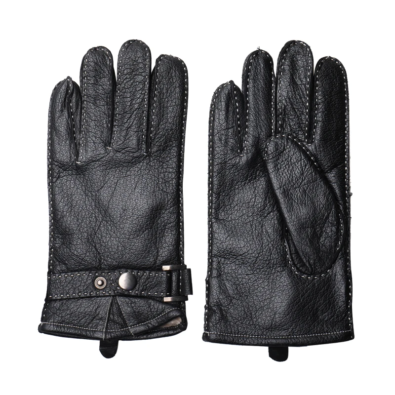 FEIQIAOSH Classic black genuine leather gloves for men Button beam design wind and cold cashmere lining motorcycle glove luvas
FEIQIAOSH Classic black genuine leather gloves for men Button beam design wind and cold cashmere lining motorcycle glove luvas