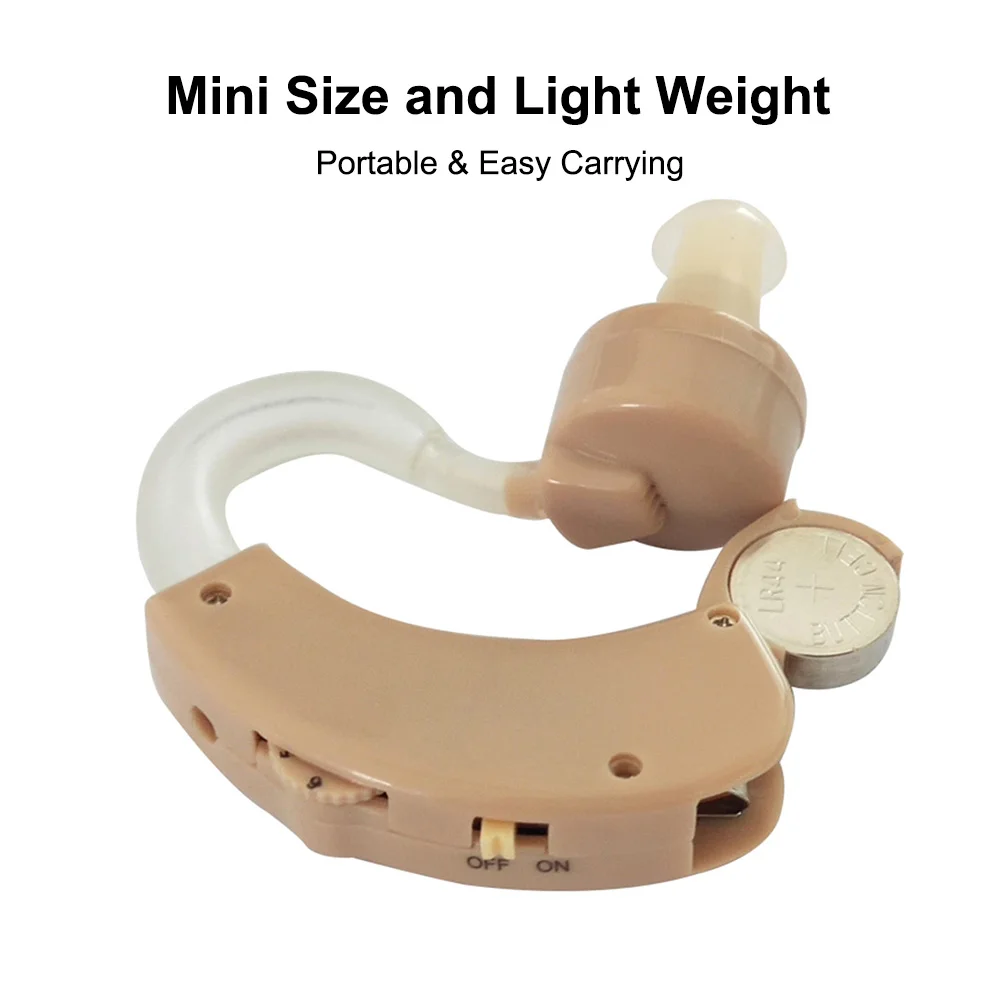 Фото Mini Size Inner Ear Invisible Hearing Aid 6 Levels Volume Adjustable Aids Sound Amplifier Audiophone | Красота и здоровье