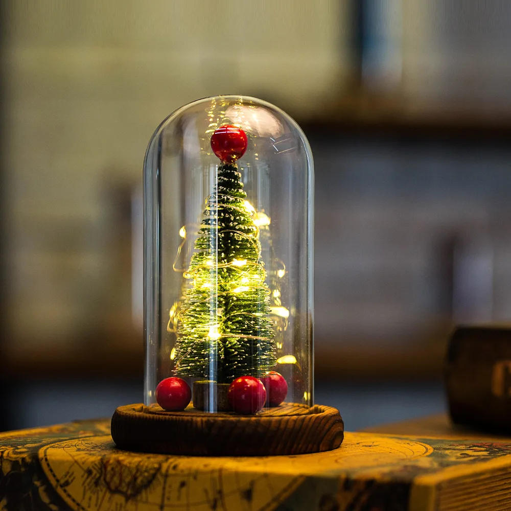 Christmas Gift Creative LED Night Light Home Desktop Display Glass Cover Christmas Tree New Year Preferred Gift
Christmas Gift Creative LED Night Light Home Desktop Display Glass Cover Christmas Tree New Year Preferred Gift