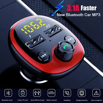 3.1A Car Mp3 Player Bluetooth 5.0 FM Transmitter Wireless Dual USB Smart Quick Charge With LCD A2DP Function SD/TF Memory Card
3.1A Car Mp3 Player Bluetooth 5.0 FM Transmitter Wireless Dual USB Smart Quick Charge With LCD A2DP Function SD/TF Memory Card
