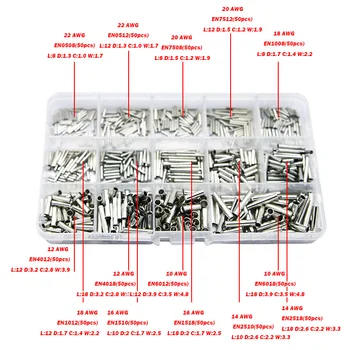 700Pcs Copper Uninsulated Crimp Terminal 0.5mm2-6.0mm2 Bootlace Ferrules Cord End Electrical Wire Cable Connectors
700Pcs Copper Uninsulated Crimp Terminal 0.5mm2-6.0mm2 Bootlace Ferrules Cord End Electrical Wire Cable Connectors
