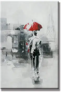 Hand Painted Abstract Landscape Walking in The Rain Oil Painting with Stretched Frame Wall Art
Hand Painted Abstract Landscape Walking in The Rain Oil Painting with Stretched Frame Wall Art