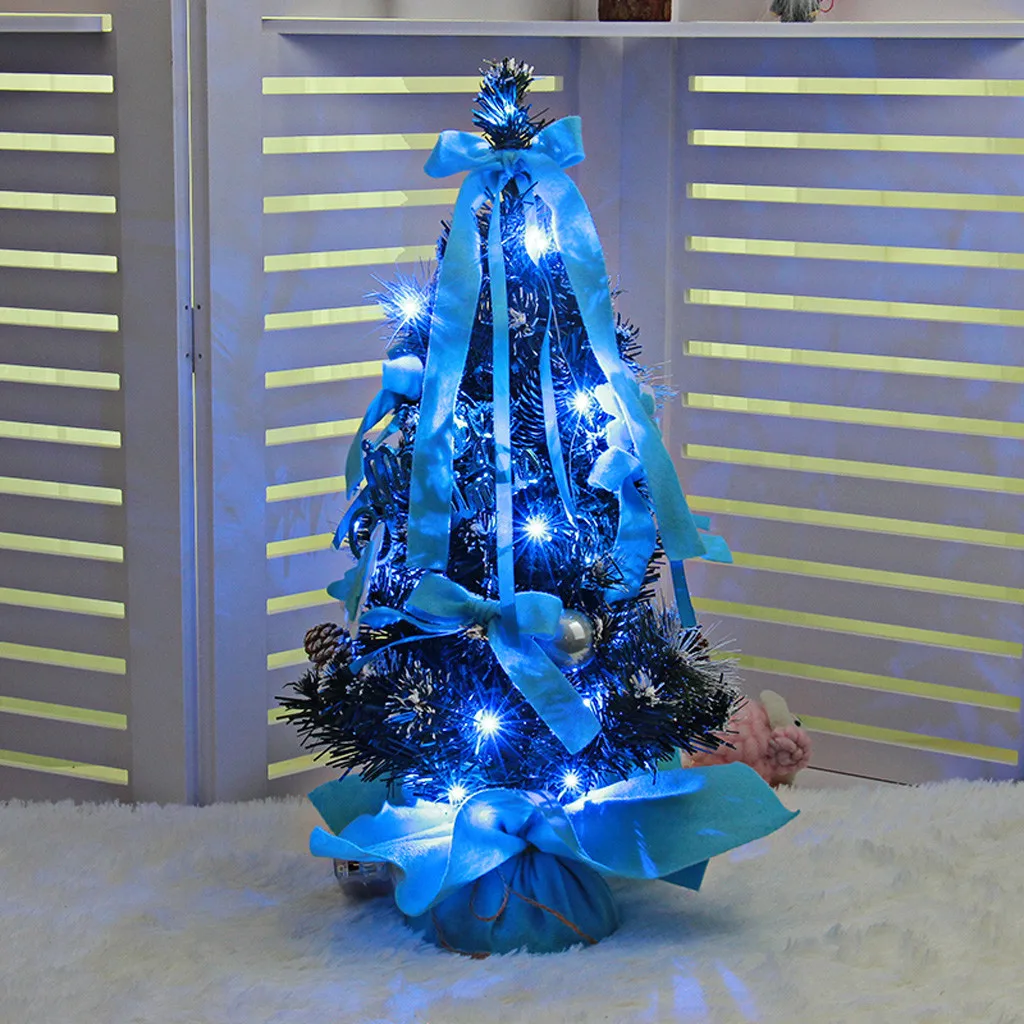 New Year Christmas LED Artificial Tabletop Mini Christmas Tree Decorations Festival Miniature Tree PresenBlue Purple Best Gift
New Year Christmas LED Artificial Tabletop Mini Christmas Tree Decorations Festival Miniature Tree PresenBlue Purple Best Gift