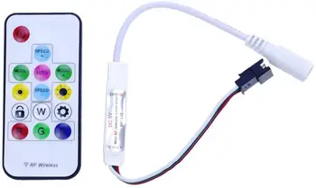 Mini Wireless RF Magic Dream Color LED Remote Controller 14Key 300 Color Modes SP103E for WS2812B WS2811 Dream Color LED Strip
Mini Wireless RF Magic Dream Color LED Remote Controller 14Key 300 Color Modes SP103E for WS2812B WS2811 Dream Color LED Strip