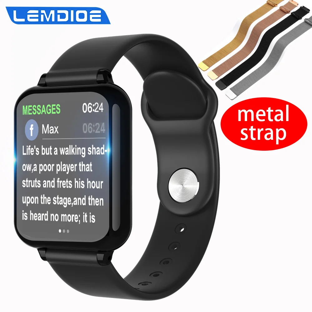 LEMDIOE b57 Smart Watch Men Women Call Message Reminder Fitness Tracker For Apple Watch Android IOS Add Magnetic Milanese Strap
LEMDIOE b57 Smart Watch Men Women Call Message Reminder Fitness Tracker For Apple Watch Android IOS Add Magnetic Milanese Strap