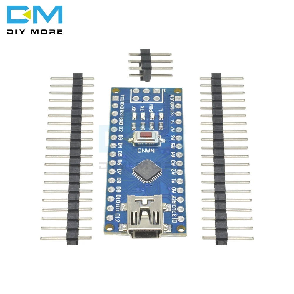 

5PCS CH340 G CH340G ATmega328P Controller Board Compatible For Arduino USB Driver Nano V3.0 ATmega328 Replace FT232RL Mini USB