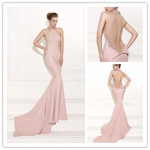 MANSA 2015 Designer Long Mermaid Prom Dress SexyPink High Neck Beaded Evening Dresses With Train Custom made Vestidos De Fiesta
MANSA 2015 Designer Long Mermaid Prom Dress SexyPink High Neck Beaded Evening Dresses With Train Custom made Vestidos De Fiesta