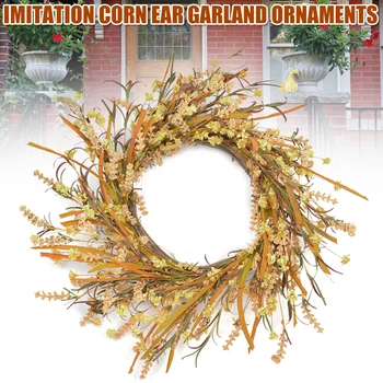 20in Fall Wreath Front Door Wreath Grain Wreath Harvest Gold Wheats Ears Circle Garland Autumn Wreath for Front Door DTT 
20in Fall Wreath Front Door Wreath Grain Wreath Harvest Gold Wheats Ears Circle Garland Autumn Wreath for Front Door DTT