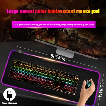 Soft Large RGB Non-Slip Gaming Mouse Pad Oversize Glowing Led Extended Mousepad Rubber Base Computer Keyboard Pad Mat
Soft Large RGB Non-Slip Gaming Mouse Pad Oversize Glowing Led Extended Mousepad Rubber Base Computer Keyboard Pad Mat