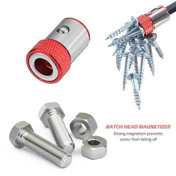6.35mm Magnetic Ring Metal Electric Magnetizer Ring Screwdriver Bit Hex Shank Screwdriver Removable Bit Anti-Corrosion Strong
6.35mm Magnetic Ring Metal Electric Magnetizer Ring Screwdriver Bit Hex Shank Screwdriver Removable Bit Anti-Corrosion Strong