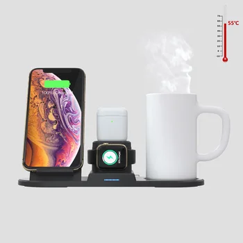 QI wireless charger for iPhone Samsung Apple Watch Airpods Dual Mobile Charging thermostatic 55 °C Smart coffee Cup Mug Holder 
QI wireless charger for iPhone Samsung Apple Watch Airpods Dual Mobile Charging thermostatic 55 °C Smart coffee Cup Mug Holder