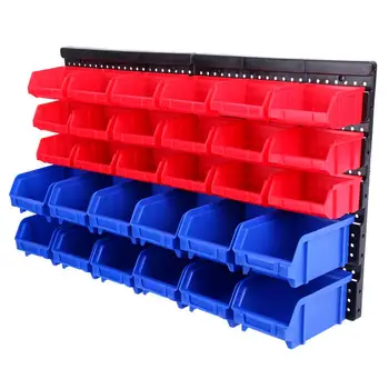 32pcs Wall Mounted Panel DIY Garage Small Tools Shelving Organiser Plastic Storage Box Bin Rack Case Set
32pcs Wall Mounted Panel DIY Garage Small Tools Shelving Organiser Plastic Storage Box Bin Rack Case Set