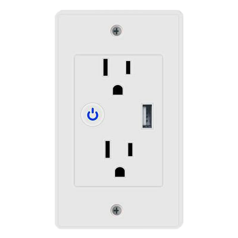 Smart Socket USB Port WiFi Wall Socket Remote Remote Timing Switch for ALEXA/Google Home/IFTTT Voice Control(US Plug)
Smart Socket USB Port WiFi Wall Socket Remote Remote Timing Switch for ALEXA/Google Home/IFTTT Voice Control(US Plug)