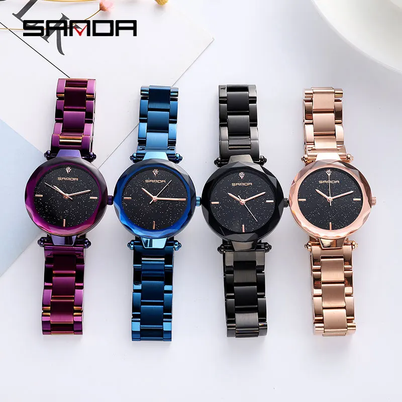 SANDA Douyin Celebrity Style Korean-style Simple Waterproof Star Watch Women's Fashion Korean-style Steel Timepiece Students Qua
SANDA Douyin Celebrity Style Korean-style Simple Waterproof Star Watch Women's Fashion Korean-style Steel Timepiece Students Qua
