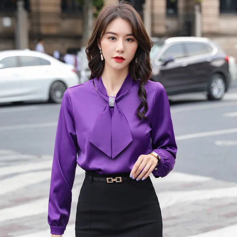 Temperament Office Women's Shirts 2020 Spring and Autumn New Long-sleeved Solid Color Ladies Professional Chiffon Shirt Female
Temperament Office Women's Shirts 2020 Spring and Autumn New Long-sleeved Solid Color Ladies Professional Chiffon Shirt Female