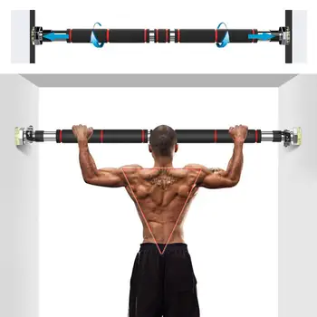 Chin Pull Up Bar For Doorway With Comfort Grips Adjustable Exercise Equipment Home Gym Exercise Fitness 330LB Bearing 
Chin Pull Up Bar For Doorway With Comfort Grips Adjustable Exercise Equipment Home Gym Exercise Fitness 330LB Bearing