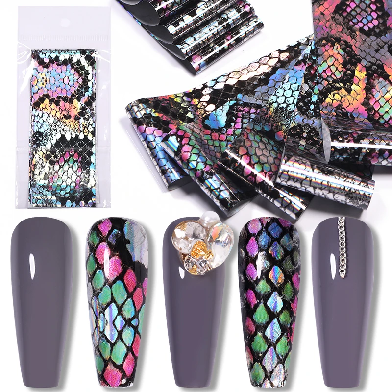 Nail Art Foil Stickers Holographics Snake Leopard Design Transfer Slider Adhesive Decals 3D Accessories Nails Decoration
Nail Art Foil Stickers Holographics Snake Leopard Design Transfer Slider Adhesive Decals 3D Accessories Nails Decoration