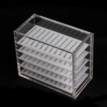 Eyelash Extension Storage Box False Eyelash Holders For Eyelash Extension,5 Layers Acrylic Pallet Individual Lashes Display Sta 
Eyelash Extension Storage Box False Eyelash Holders For Eyelash Extension,5 Layers Acrylic Pallet Individual Lashes Display Sta