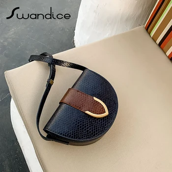 Snake Vintage Belt Buckle Contrast Colour Saddle Crossbody Messenger Shoulder Bags Small Mini Handbags 2020 Women Female Purses
Snake Vintage Belt Buckle Contrast Colour Saddle Crossbody Messenger Shoulder Bags Small Mini Handbags 2020 Women Female Purses