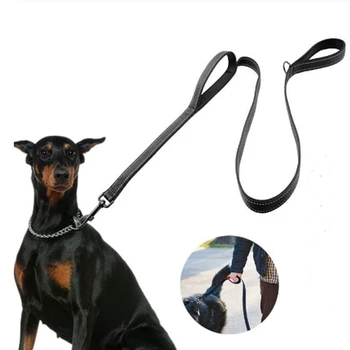 Dog Leashes 2 Handles with Soft Thick Padded Big Pet Dog Leash Rope Two Layers Nylon Safety Control For Dog Walking
Dog Leashes 2 Handles with Soft Thick Padded Big Pet Dog Leash Rope Two Layers Nylon Safety Control For Dog Walking