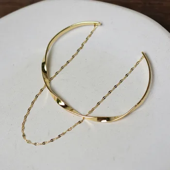 BU-129 Mobius Double Layered Twisted Gold Bangles Chain Round Titanium Steel Bangles for Women Minimalist Bangle Adjustable
BU-129 Mobius Double Layered Twisted Gold Bangles Chain Round Titanium Steel Bangles for Women Minimalist Bangle Adjustable