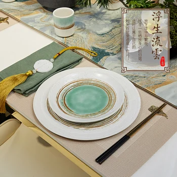 New Chinese-style ceramic Dinnerware Sets bowls and dishes home creative restaurant table light luxury decorations MJ707 
New Chinese-style ceramic Dinnerware Sets bowls and dishes home creative restaurant table light luxury decorations MJ707