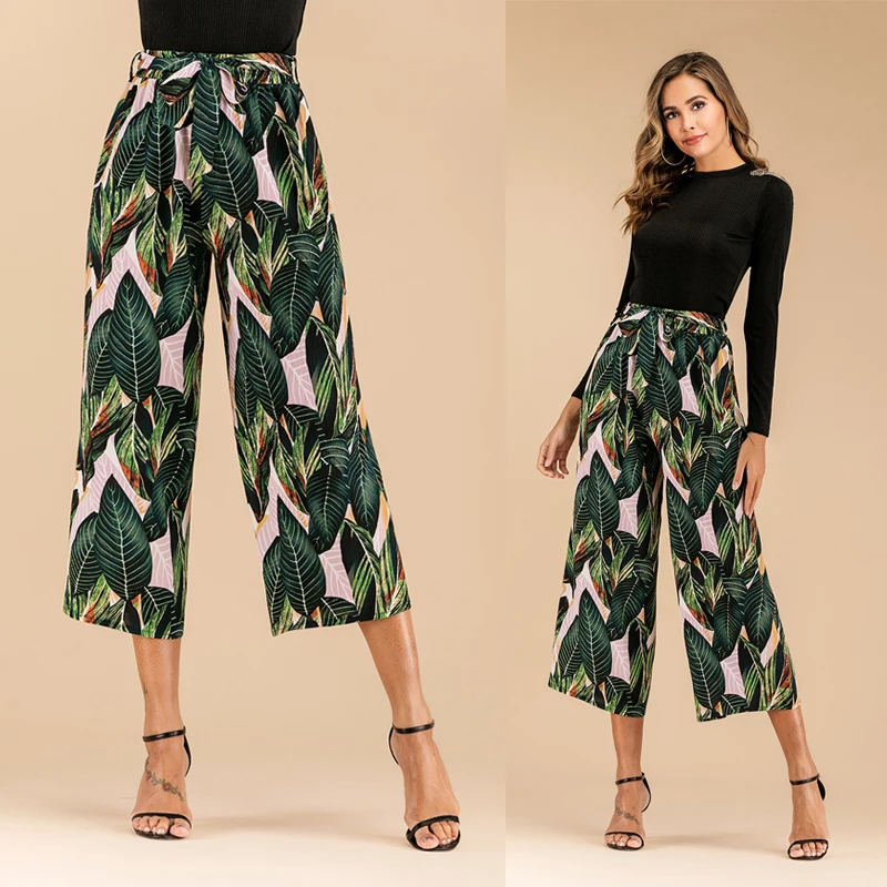 Summer Floral Print Pants Wide Leg Women Pants Vintage Boho Belted Long Loose Mid Waist Casual Holiday Trousers
Summer Floral Print Pants Wide Leg Women Pants Vintage Boho Belted Long Loose Mid Waist Casual Holiday Trousers