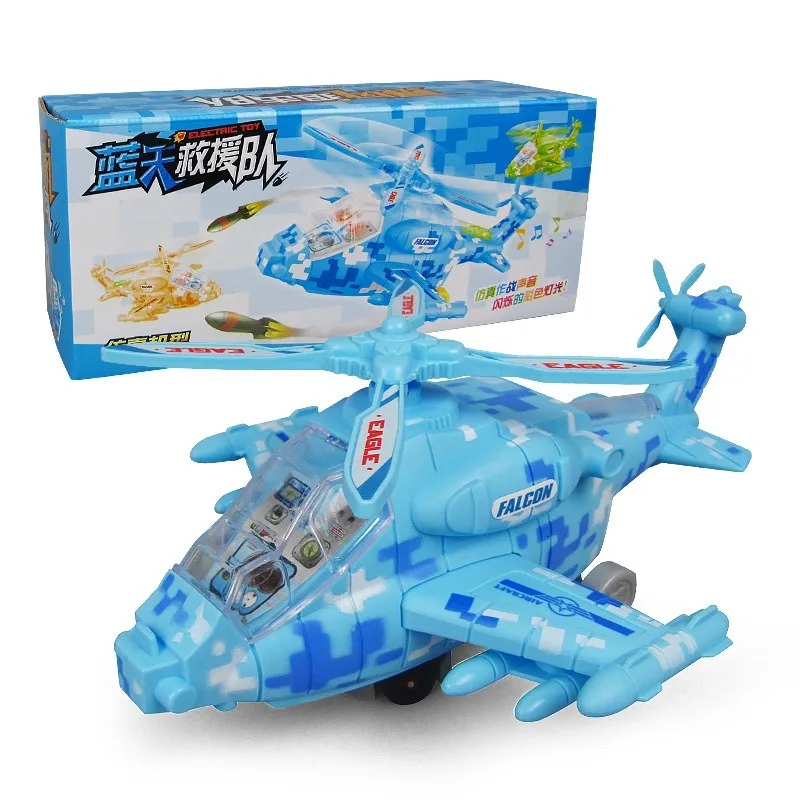 Children's Electric Universal Music Flash Aircraft Helicopter Military Simulation Model Children's Toy Gift
Children's Electric Universal Music Flash Aircraft Helicopter Military Simulation Model Children's Toy Gift