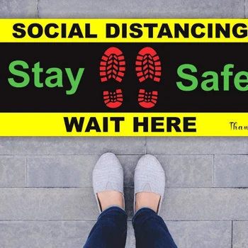 Waterproof Safety Isolation Distance Signs Sticker Social Distancing Floor Decal Foot Distance Anti-Slip Commercial Grade
Waterproof Safety Isolation Distance Signs Sticker Social Distancing Floor Decal Foot Distance Anti-Slip Commercial Grade
