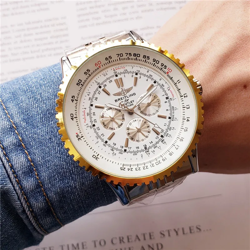 Breitling- high-end brand men's mechanical wrist watch men's watch stainless steel band classic fashion watch 01
Breitling- high-end brand men's mechanical wrist watch men's watch stainless steel band classic fashion watch 01