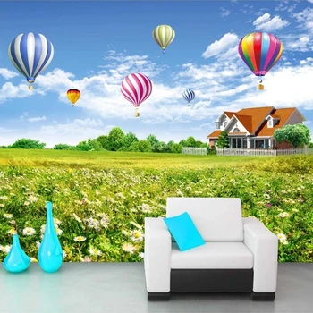 Custom Wall Mural Blue Sky White Clouds Hot Air Balloon Flowers Sea 3D Living Room Children Room Decoration Painting Wallpaper
Custom Wall Mural Blue Sky White Clouds Hot Air Balloon Flowers Sea 3D Living Room Children Room Decoration Painting Wallpaper