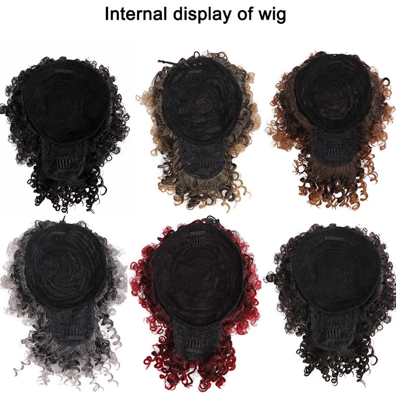 DIANQI Synthetic Afro Puff Bun Clip In Scrunchies Curly Chignon Drawstring With Bangs Extension Hair For Women
DIANQI Synthetic Afro Puff Bun Clip In Scrunchies Curly Chignon Drawstring With Bangs Extension Hair For Women