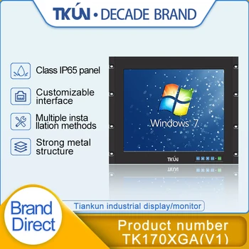 17-inch aluminum alloy panel rack-mounted industrial touch display, medical equipment, ground station multi-color display TK1700 
17-inch aluminum alloy panel rack-mounted industrial touch display, medical equipment, ground station multi-color display TK1700