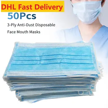 50 PCS Face Mouth Masks 3-Ply Dustproof Disposable Salon Earloop Face Mouth Masks #
50 PCS Face Mouth Masks 3-Ply Dustproof Disposable Salon Earloop Face Mouth Masks #