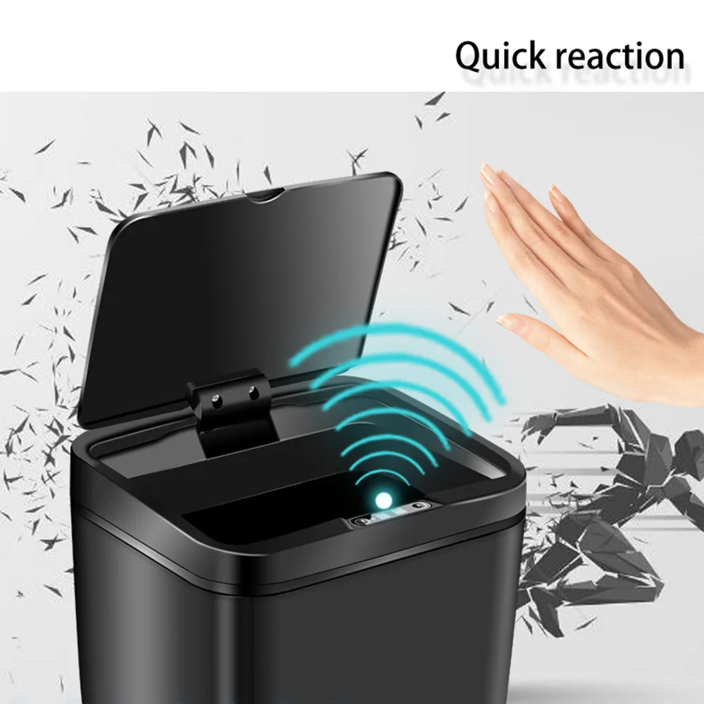 Automatic Touchless Kitchen Trash Can Intelligent induction Motion Sensor Wide Opening Sensor Eco-friendly Waste Garbage Bin NEW
Automatic Touchless Kitchen Trash Can Intelligent induction Motion Sensor Wide Opening Sensor Eco-friendly Waste Garbage Bin NEW