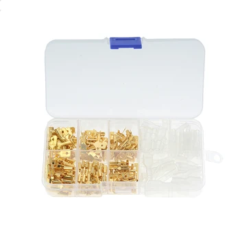 180PCS/box Gold Insulated Wire Connector Electrical Wire Crimp Terminals 2.8 4.8 6.3mm Spade Connectors Assortment Kit
180PCS/box Gold Insulated Wire Connector Electrical Wire Crimp Terminals 2.8 4.8 6.3mm Spade Connectors Assortment Kit