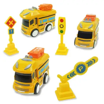 6Pcs Simulation Cartoon Mini School Bus Funny Road Sign Traffic Light Kids Puzzle Toy Gifts Classical Education Toy For Children
6Pcs Simulation Cartoon Mini School Bus Funny Road Sign Traffic Light Kids Puzzle Toy Gifts Classical Education Toy For Children