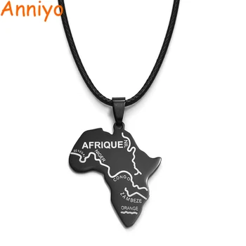Anniyo Balck Map of Africa Pendant Ropes African Maps Jewelry Necklaces Nigeria,South Africa,Sudan,Ethiopian AFRIQUE #003721H
Anniyo Balck Map of Africa Pendant Ropes African Maps Jewelry Necklaces Nigeria,South Africa,Sudan,Ethiopian AFRIQUE #003721H