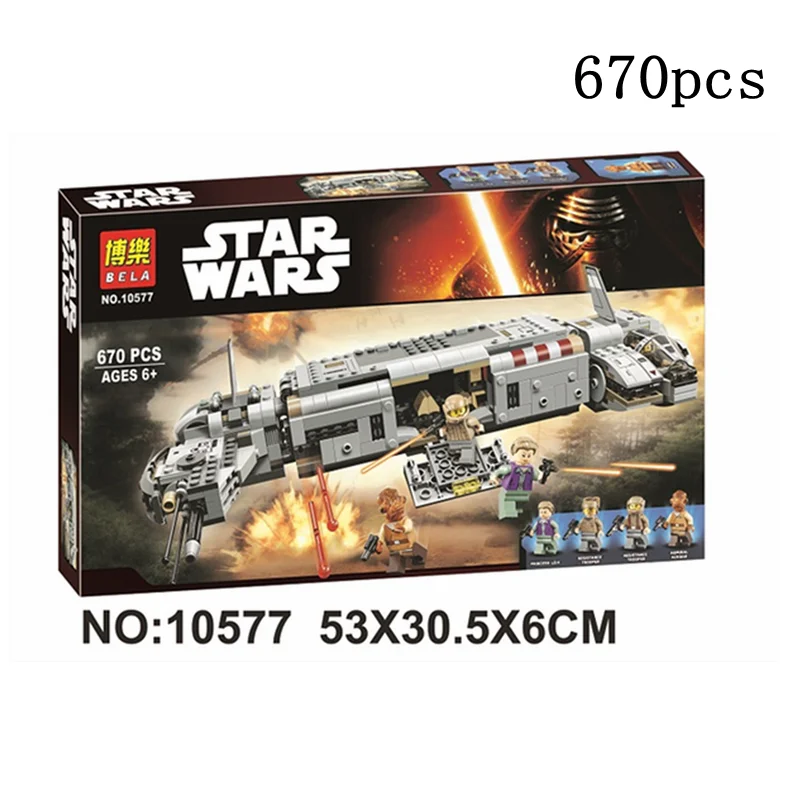 Compatible Legoinglys 678pcs Starwars 10577 Resistance Troop Transporter Building Blocks 05010 Boy Best Gift for New Year Gift
Compatible Legoinglys 678pcs Starwars 10577 Resistance Troop Transporter Building Blocks 05010 Boy Best Gift for New Year Gift